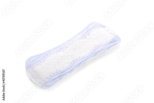 purple pantyliner isolated on white background