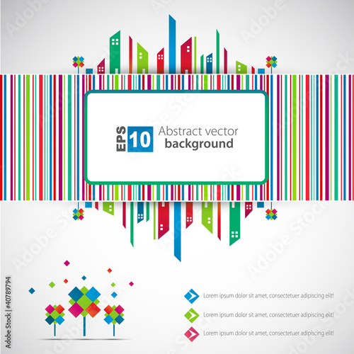 City theme. Vector