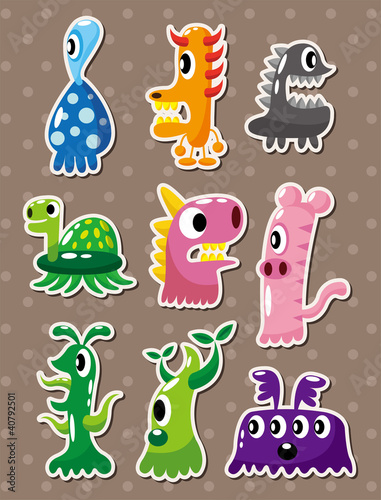 doodle monster stickers photo