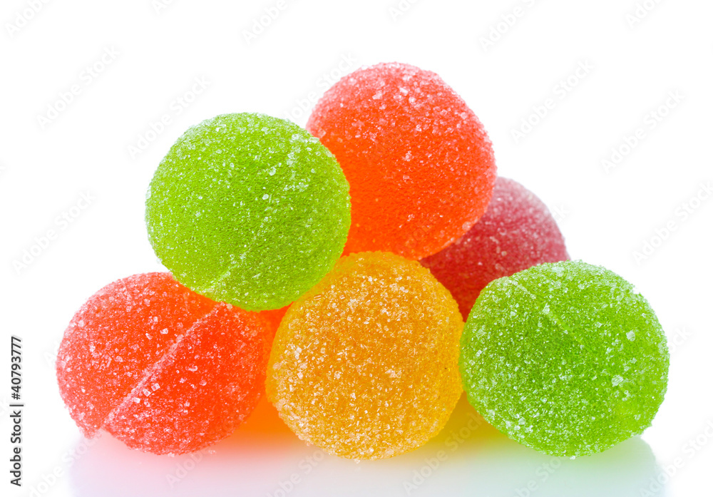 colorful jelly candies isolated on white colorful jelly candies isolated on white