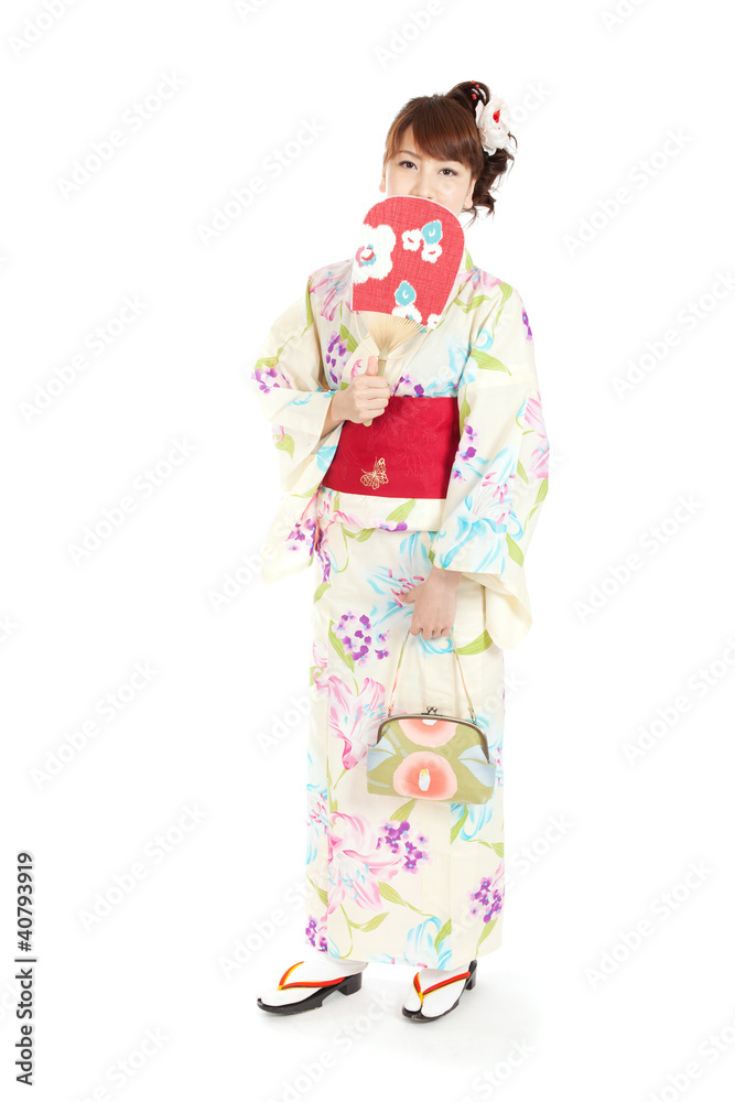 Beautiful kimono woman