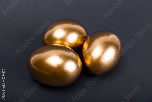 Golden eggs. A symbol of making money and successful investment