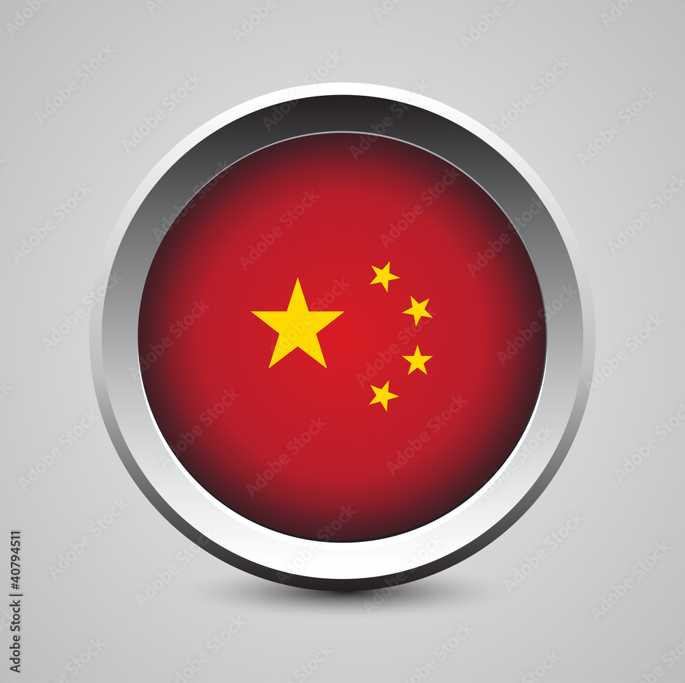 China flag button China flag button