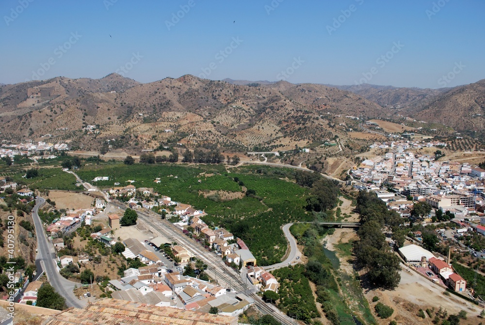 Railway station and countryside, Alora, Spain © Arena Photo UK