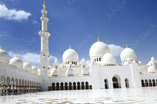 Cheikh Zayed Mosque in Abu Dhabi,