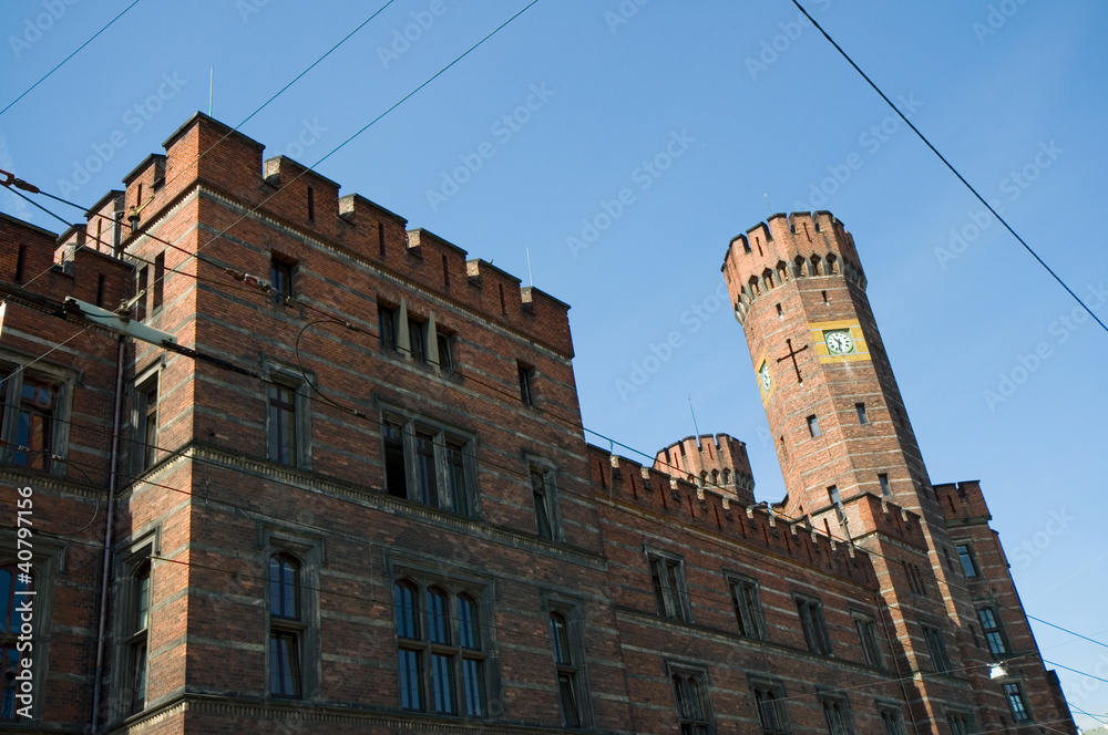 Obraz premium Gericht und Gefängnis in Breslau - Polen