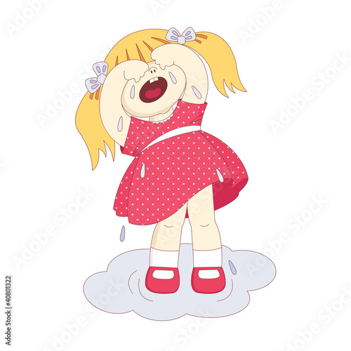 crying little girl