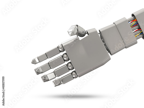 Metal Robotic Hand with place for the other Hand