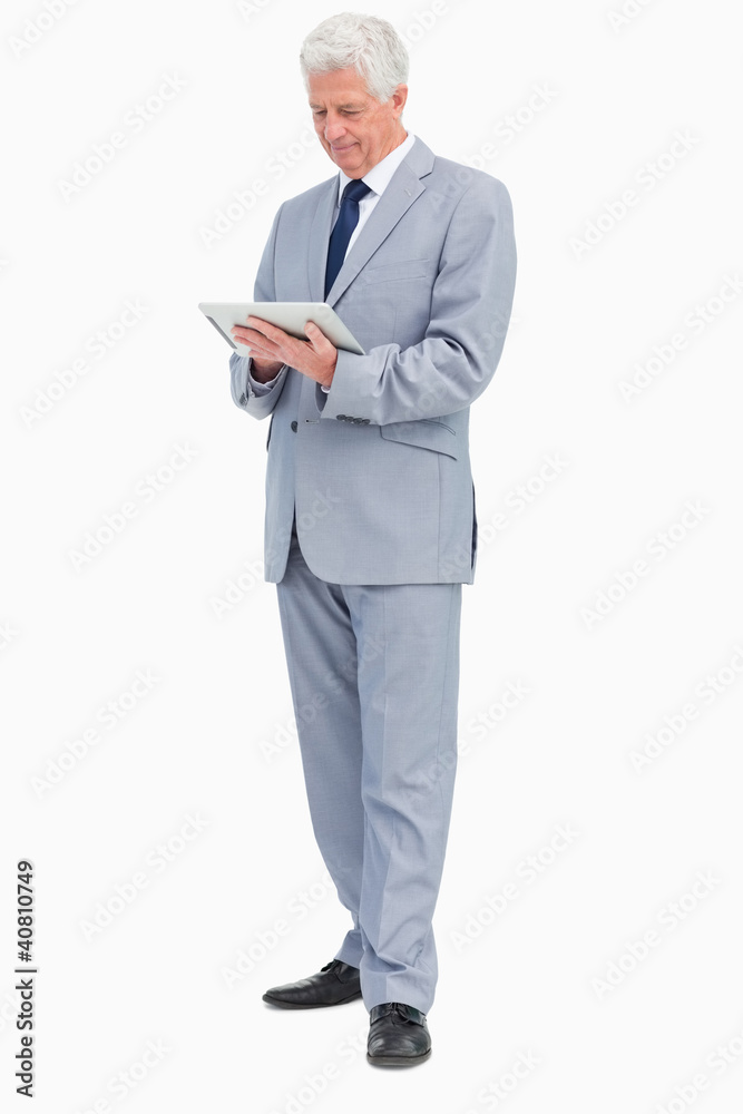 Boss using a touch Pad Boss using a touch Pad