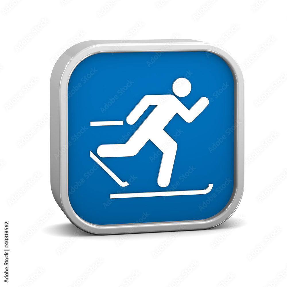 Cross country skiing sign Cross country skiing sign