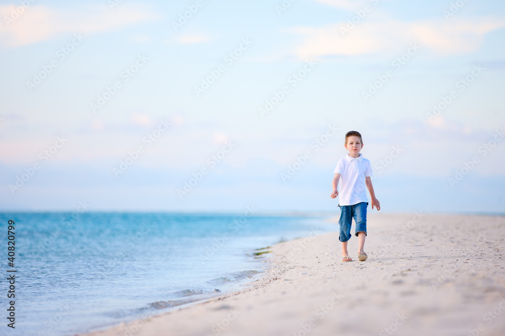 Little boy at beach