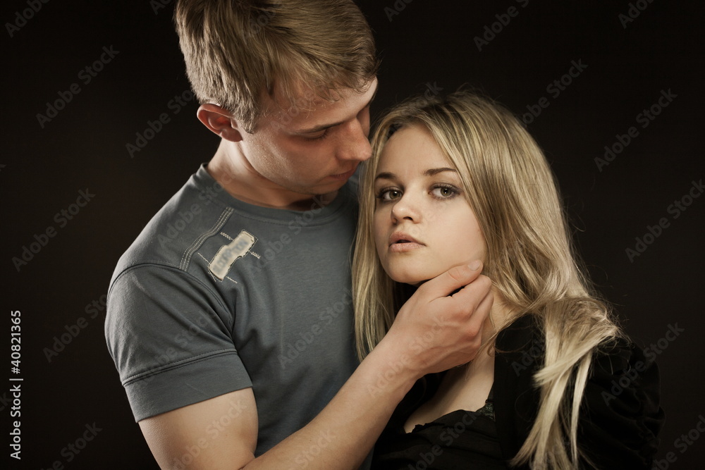Portrait of young couple Portrait of young couple