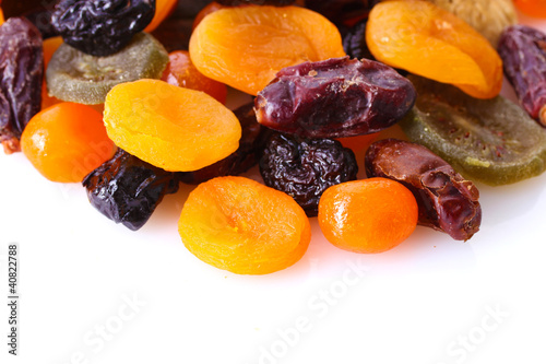 Fototapeta Naklejka Na Ścianę i Meble -  Dried fruits isolated on white