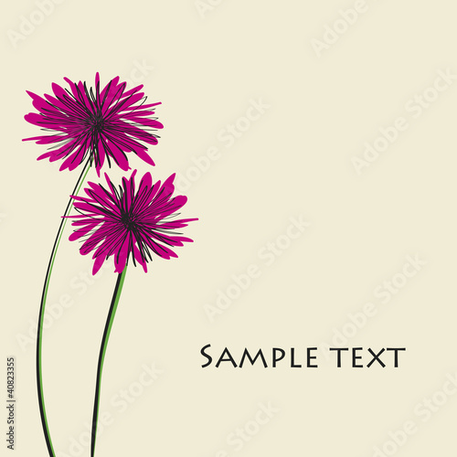 floral card vector EPS10