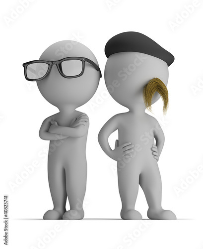 3d small people - professionals