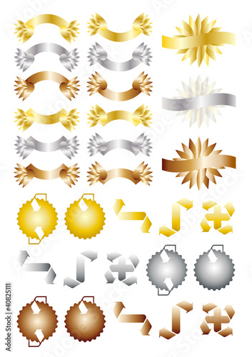 リボン＆矢印（メタリック）