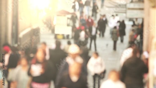 Wallpaper Mural People Walking in street Torontodigital.ca