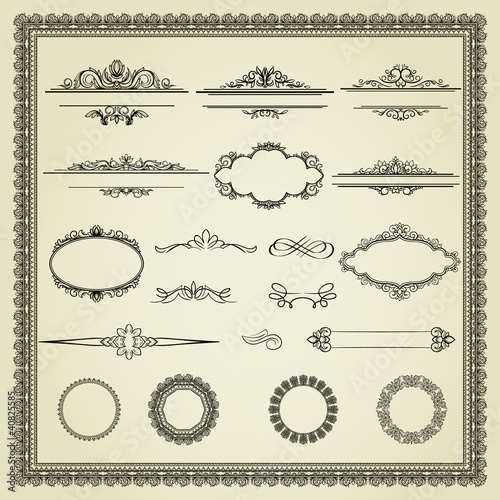 Set of design elements