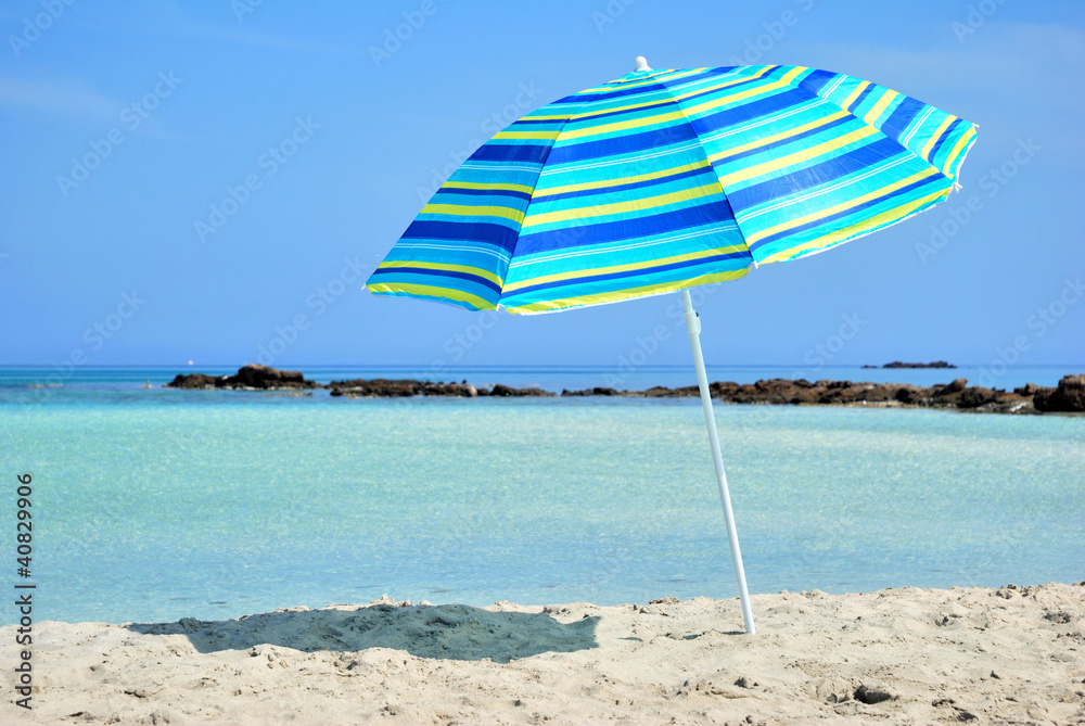 Sun Umbrella and Sea