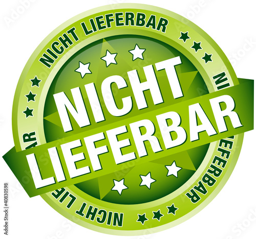 Button Banner "Nicht lieferbar" grün