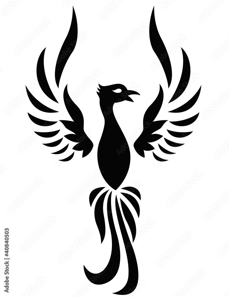 Fototapeta premium Phoenix bird tattoo