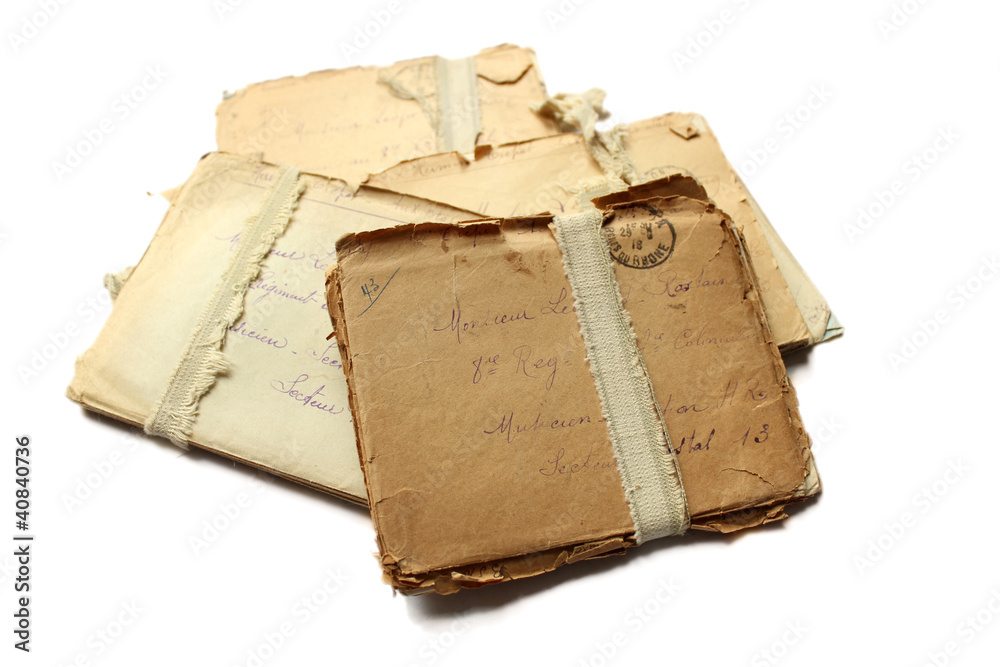 Obraz premium Lettres de poilus 1914 1918