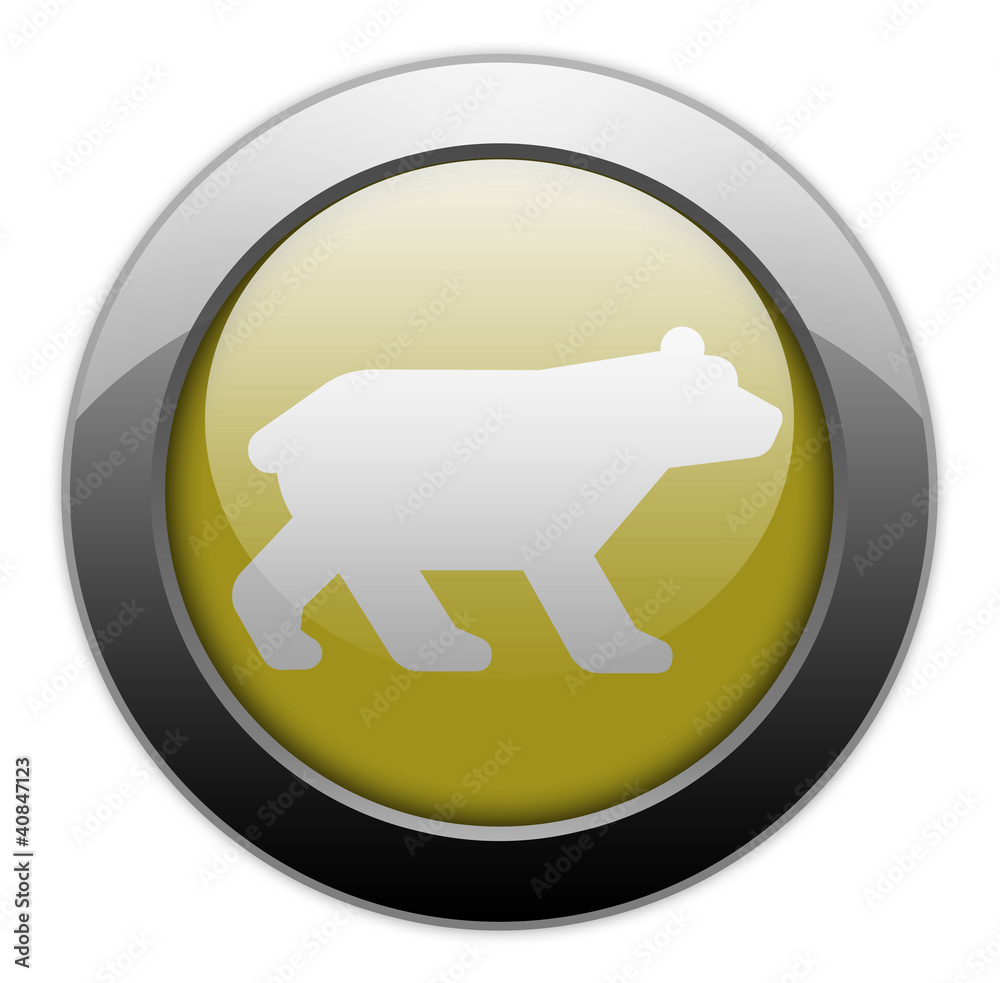 Yellow Metallic Orb Button Yellow Metallic Orb Button