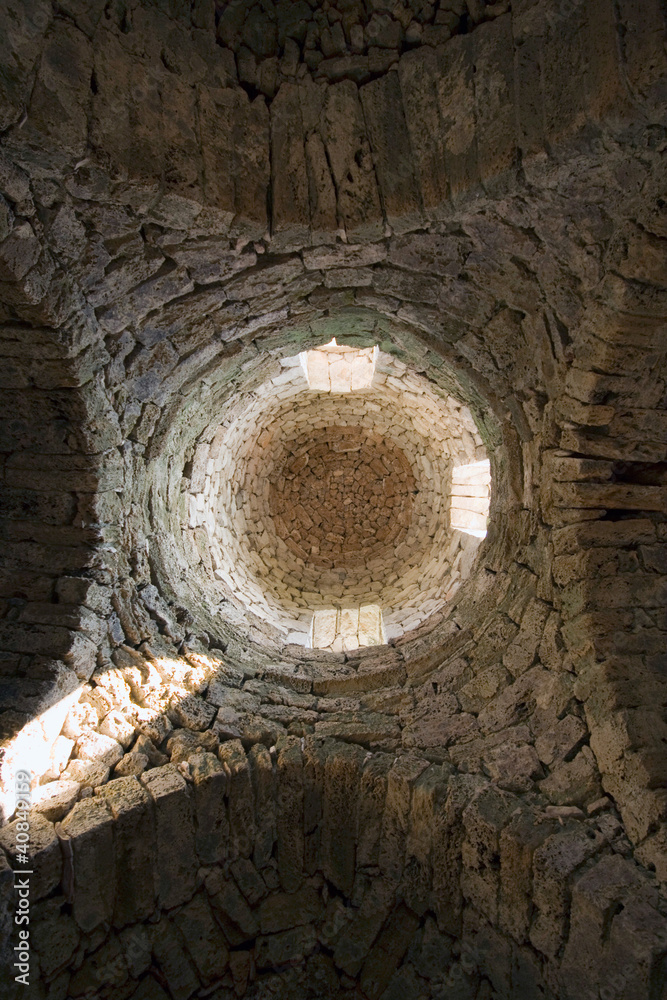 the monastery stone ceiling, Montenegro