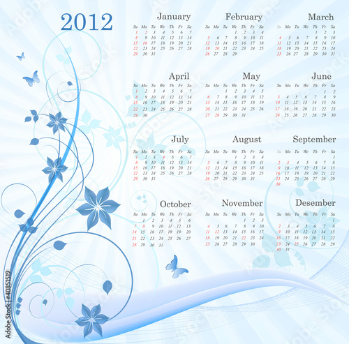 Calendar 2012