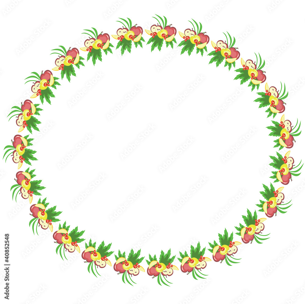 Frame with fruits. Frame with fruits.