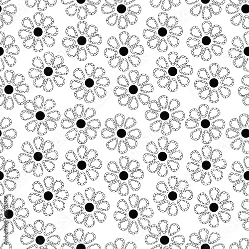 seamless pattern of flowers