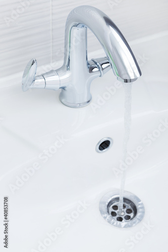 water in a sink