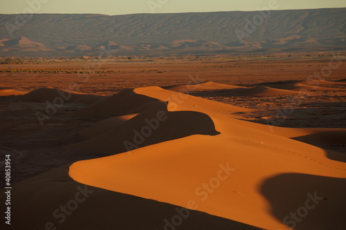 Fototapeta Naklejka Na Ścianę i Meble -  Sand dunes in the Sahara desert, Morocco, Africa