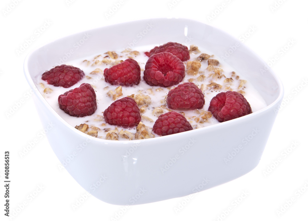 Muesli with fresh fruits in a bowl Muesli with fresh fruits in a bowl
