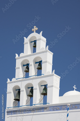 Bell Tower in Santorini, Greece.