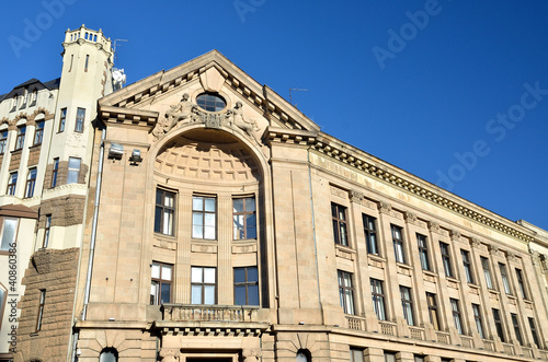 Old historic building in Riga, Latvia