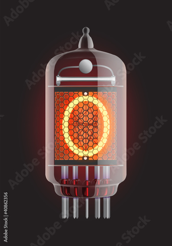 Nixie tube indicator.
