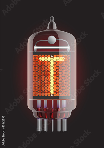 Nixie tube indicator.
