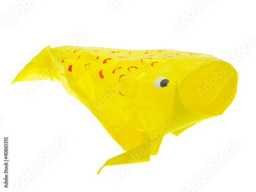 Golden fish origami