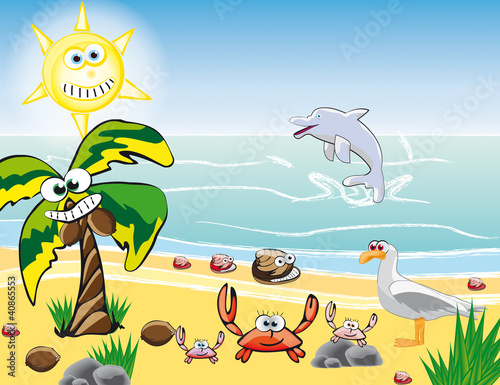 Strand Kindermotiv