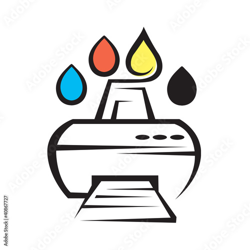 icon of service for refueling printers