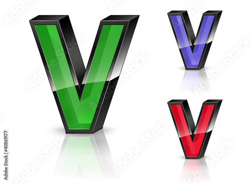 V - 3D Letters