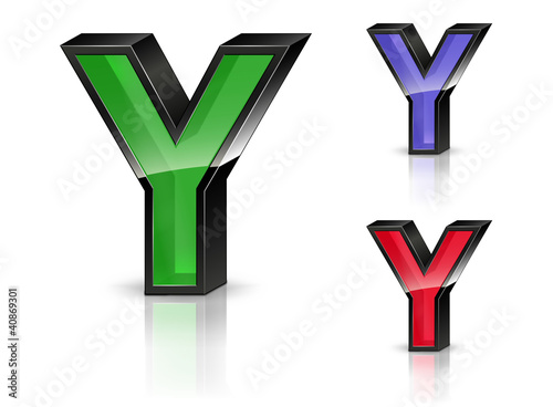 Y - 3D Letters