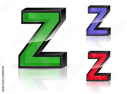 Free Download Z - 3D Letters - GFXLoad