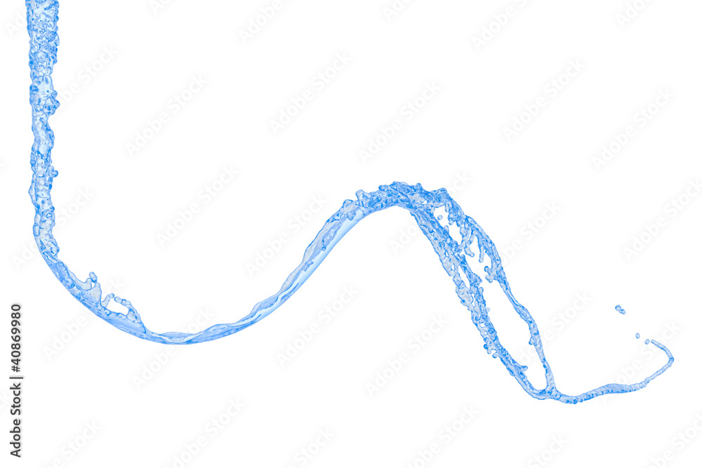 water on a white background water on a white background