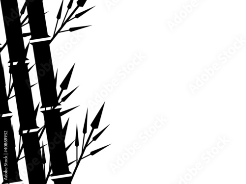 Bamboo Silhouette Background