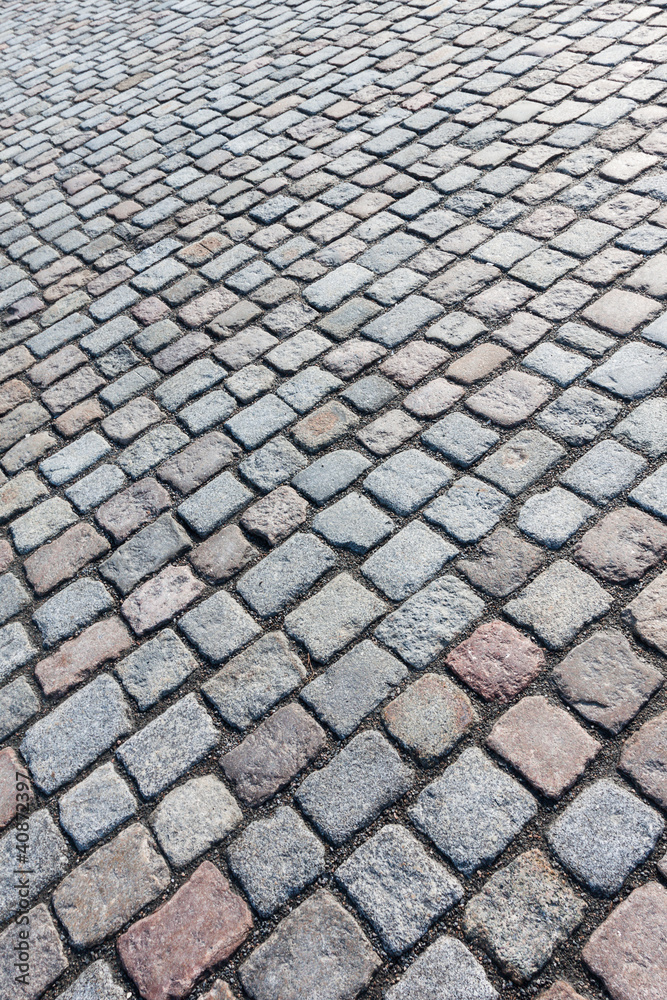 Stone paved old avenue road Stone paved old avenue road