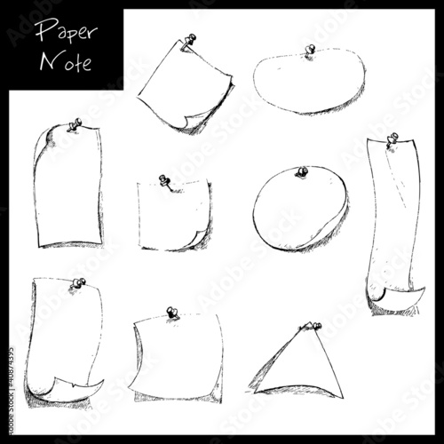Hand Drawn Note paer