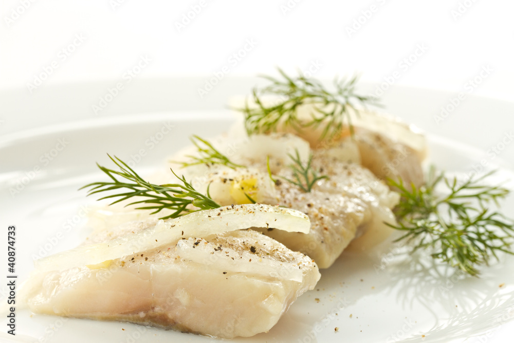 Herring with onions Herring with onions