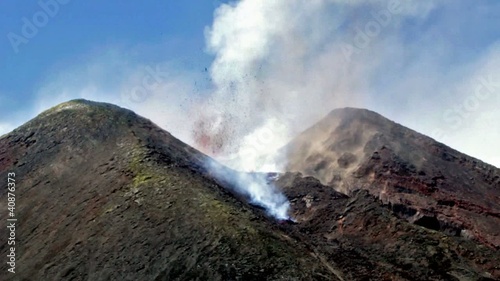 Etna eruption photo